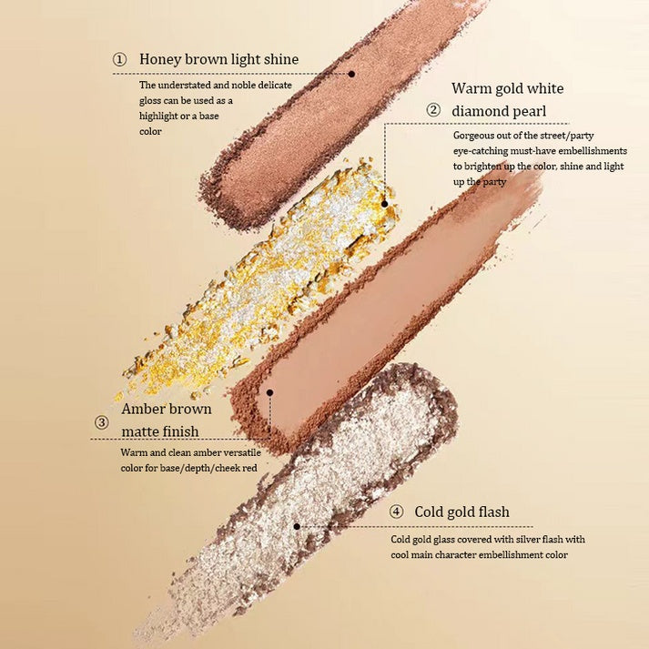 chéeryep 16-Color Natural Star Eye Shadow Palette