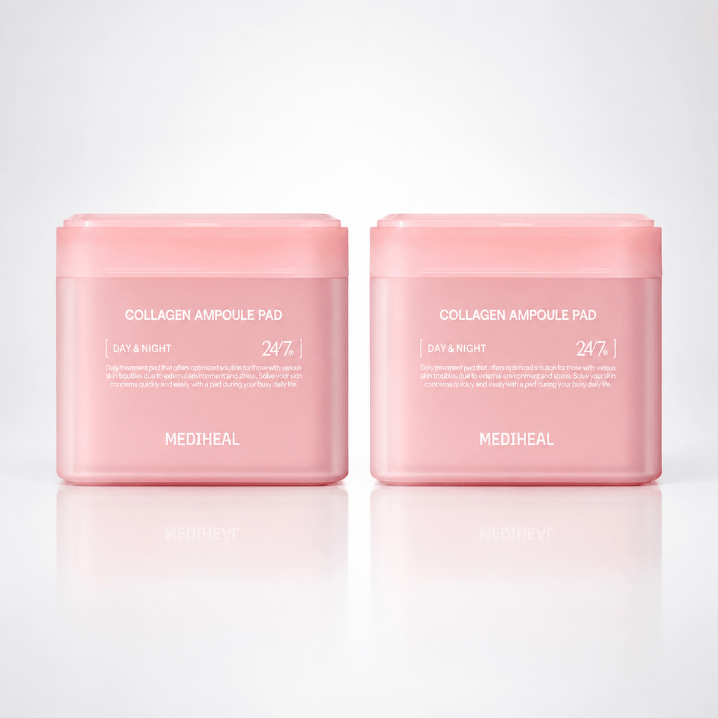 1+1 Value Sets – MEDIHEAL Collagen Ampoule Pad 100pcs
