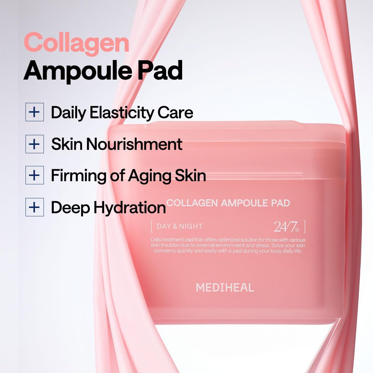 1+1 Value Sets – MEDIHEAL Collagen Ampoule Pad 100pcs
