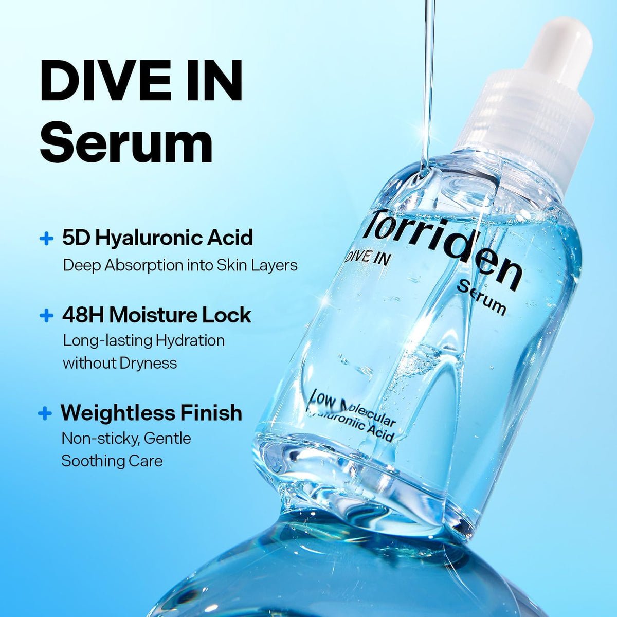 1+1 Value Sets - Torriden Dive-In Low Molecular Hyaluronic Acid Serum 50ml
