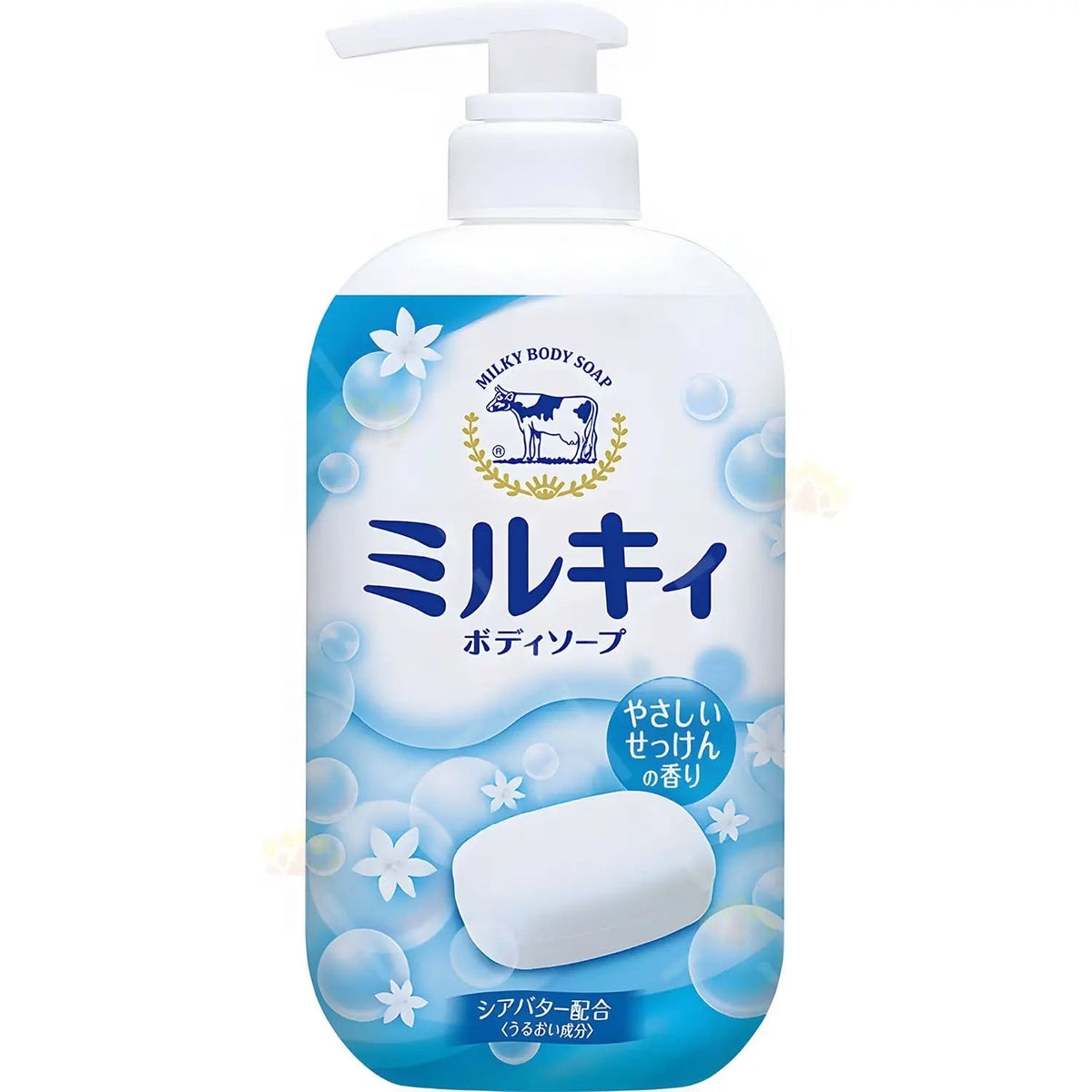 Cow Brand Bouncia Shea Butter Milky Body Soap 550ml (3 Scents)