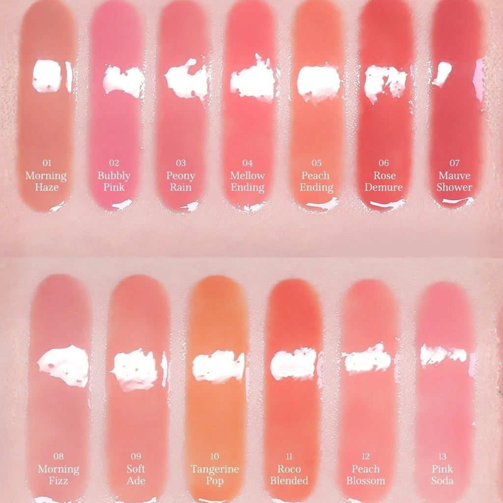 MilkTouch Dew Stain Sheer Lip Gloss (6 Colors)