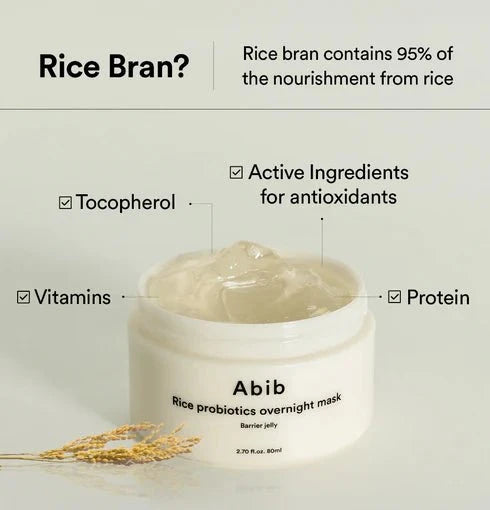 Abib Rice Probiotics Overnight Mask - Barrier Jelly 80ml