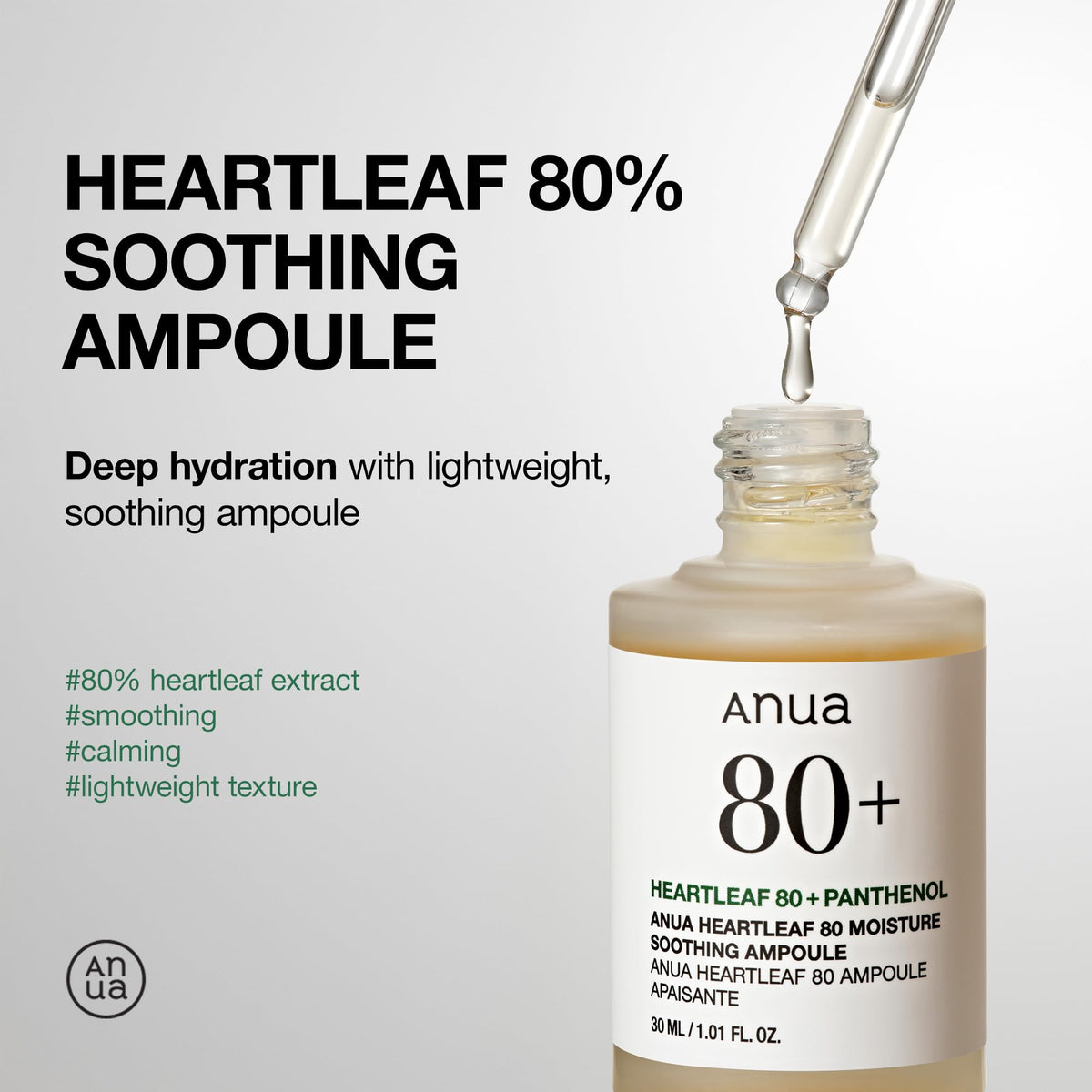 Anua Heartleaf 80% Soothing Ampoule 30ml
