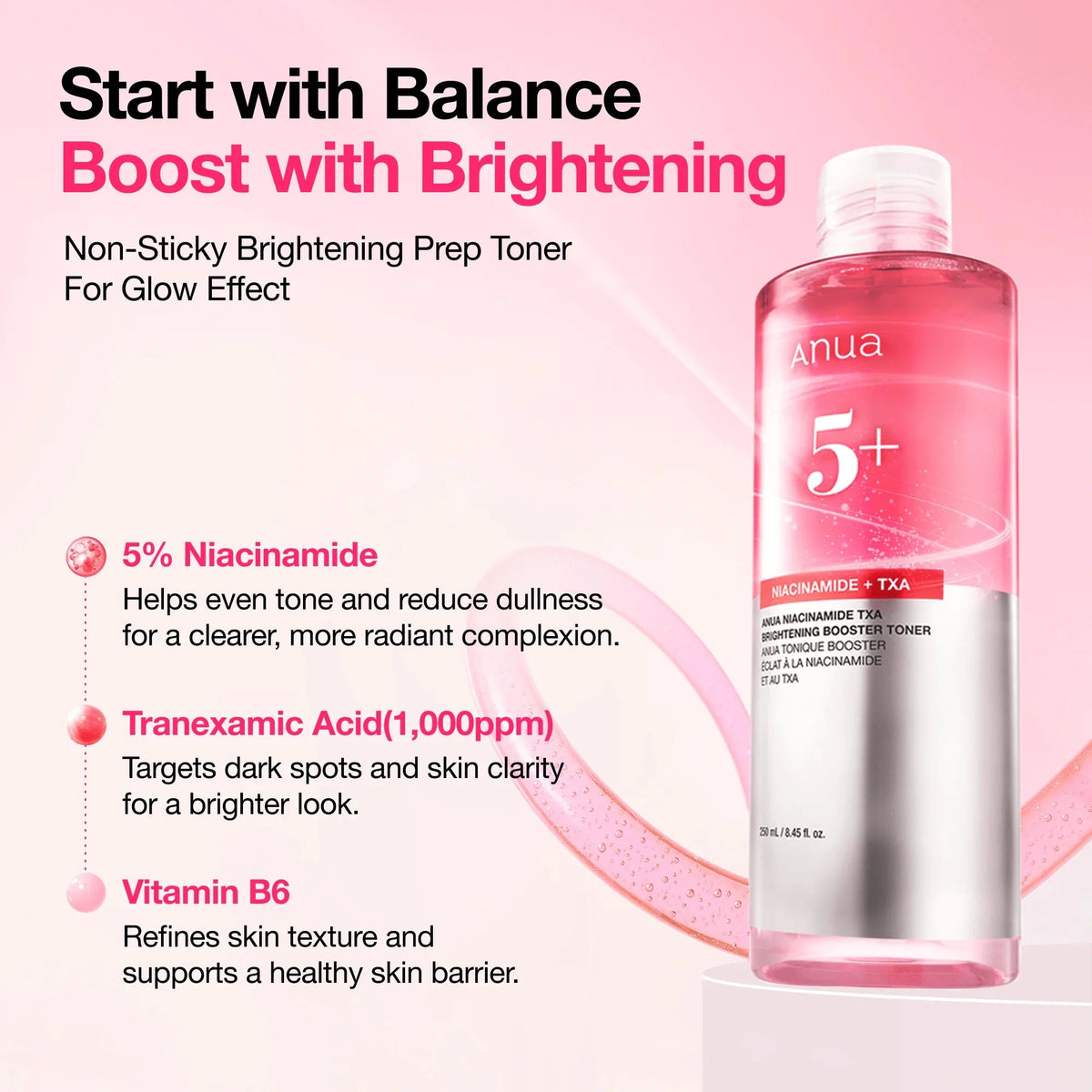 Anua Niacinamide TXA Brightening Booster Toner 250ml