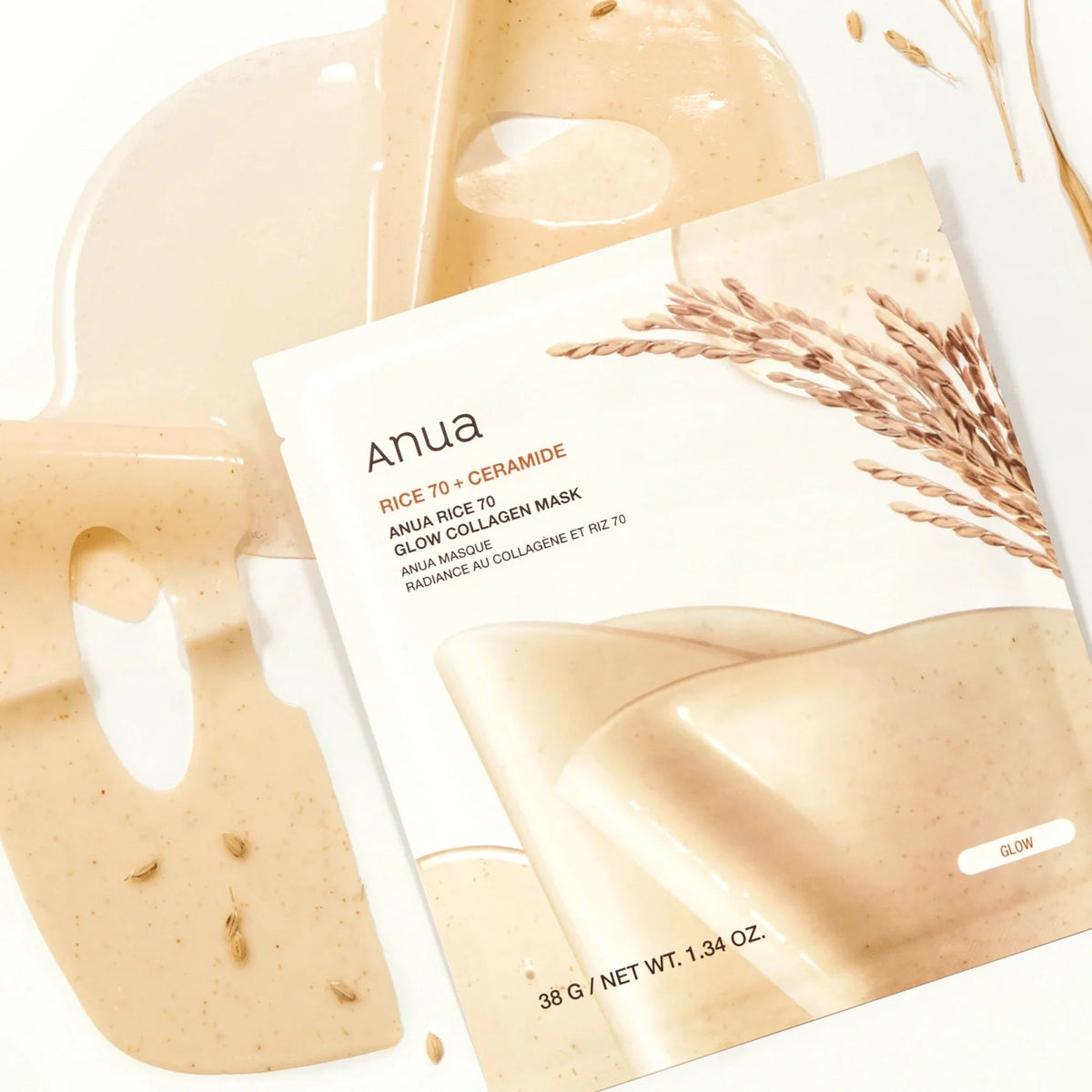 Anua Rice 70 Glow Collagen Mask (box/single)