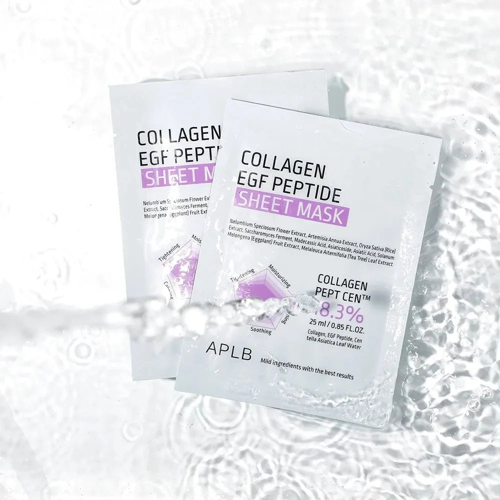 APLB Collagen EGF Peptide Sheet Mask Set 10 Sheets