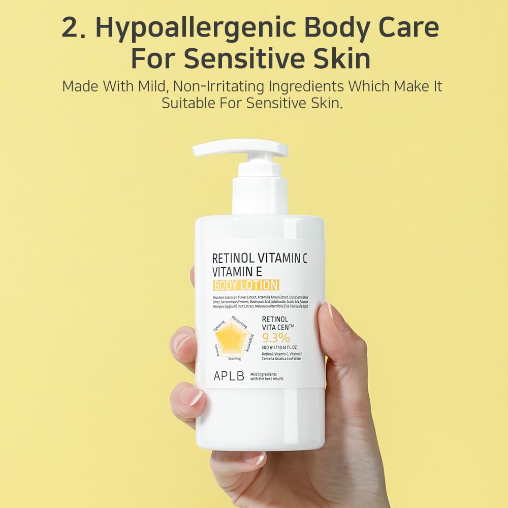 APLB Retinol Vitamin C Vitamin E Body Lotion 300ml