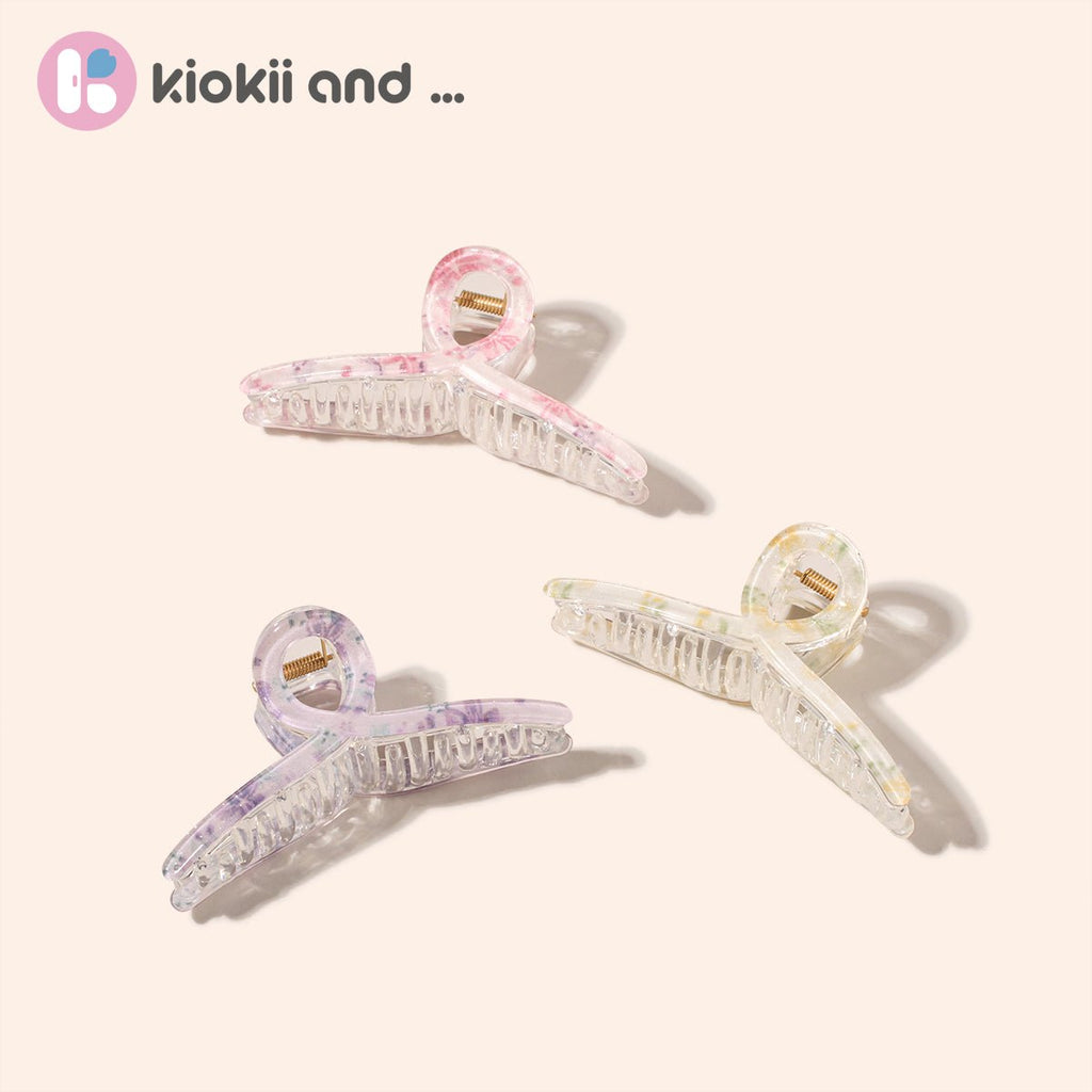 Arch 14 Marbled Flora Claw Clip 1pc