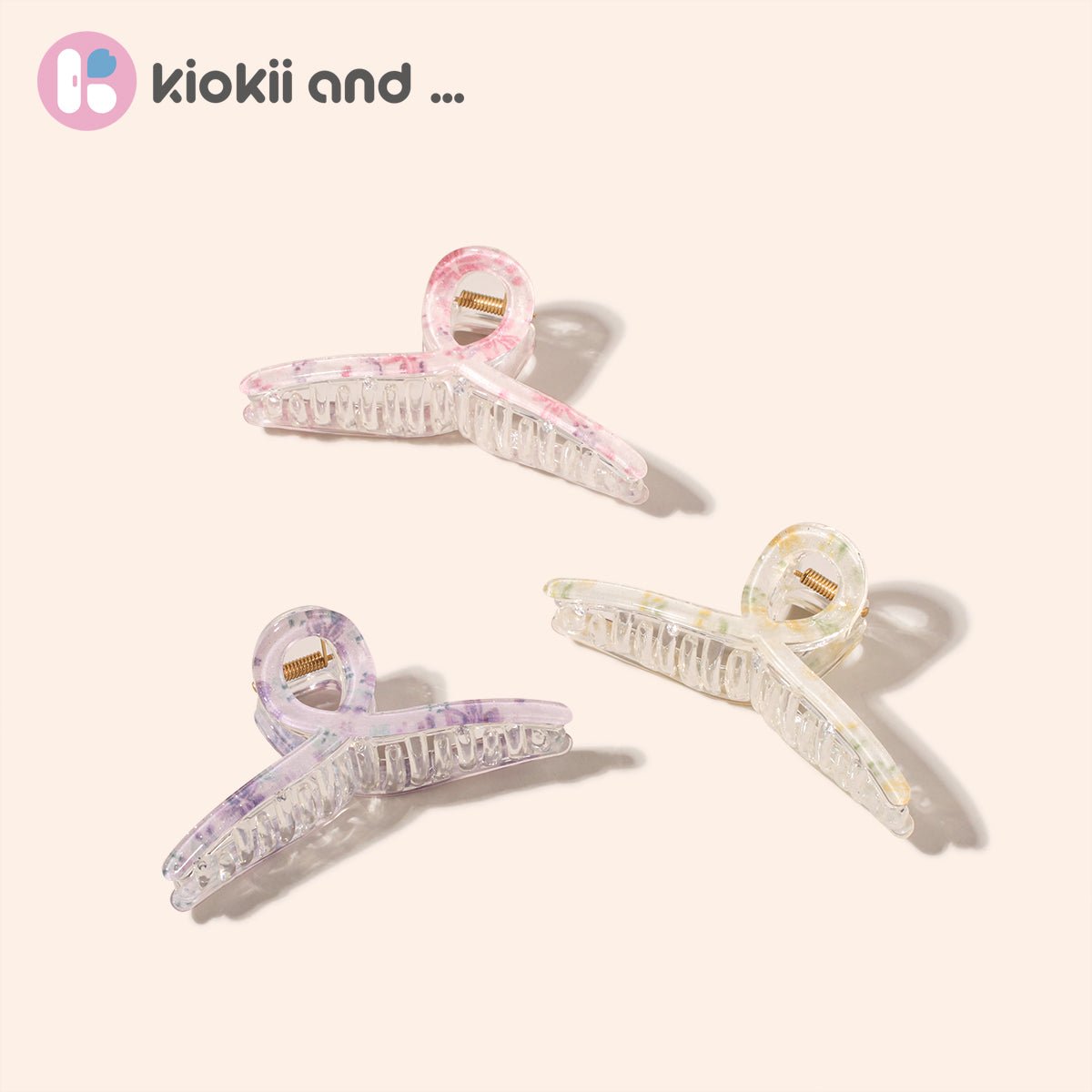 Arch 14 Marbled Flora Claw Clip 1pc