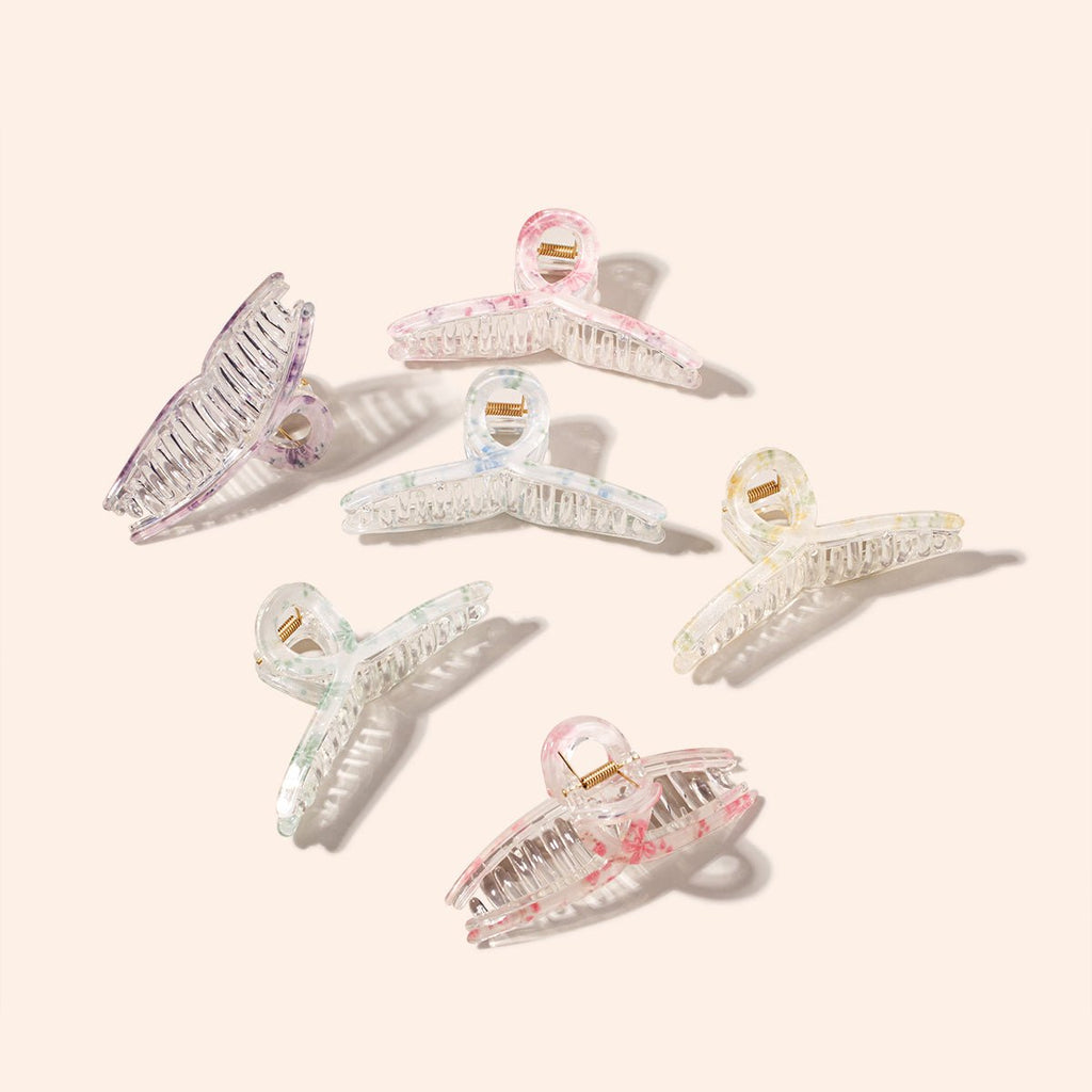 Arch 14 Marbled Flora Claw Clip 1pc
