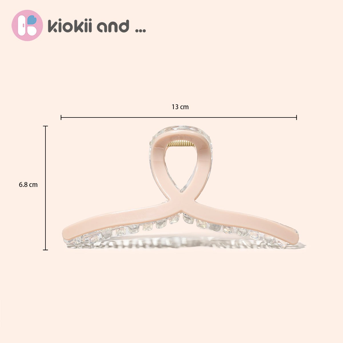 Arch14 Crystal Loop Hair Claw Acrylic Claw Clip 1pc