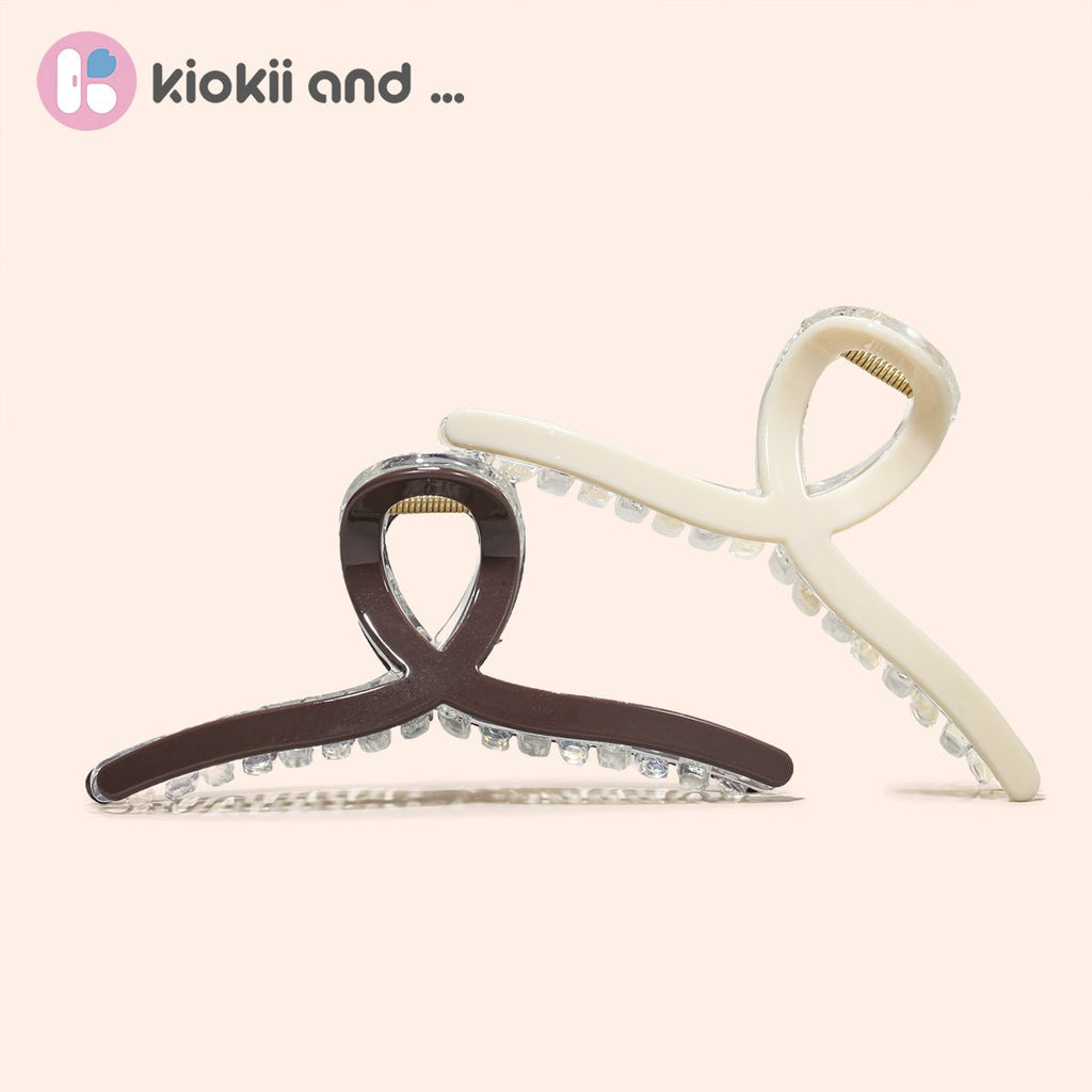 Arch14 Crystal Loop Hair Claw Acrylic Claw Clip 1pc