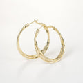 Arch14 Effortless Charm Sculpted 18K Gold-Plated Hoop Earrings