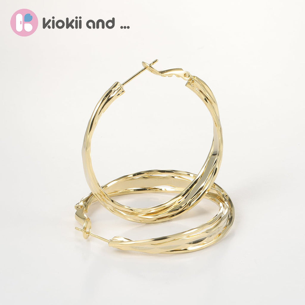 Arch14 Effortless Charm Sculpted 18K Gold-Plated Hoop Earrings
