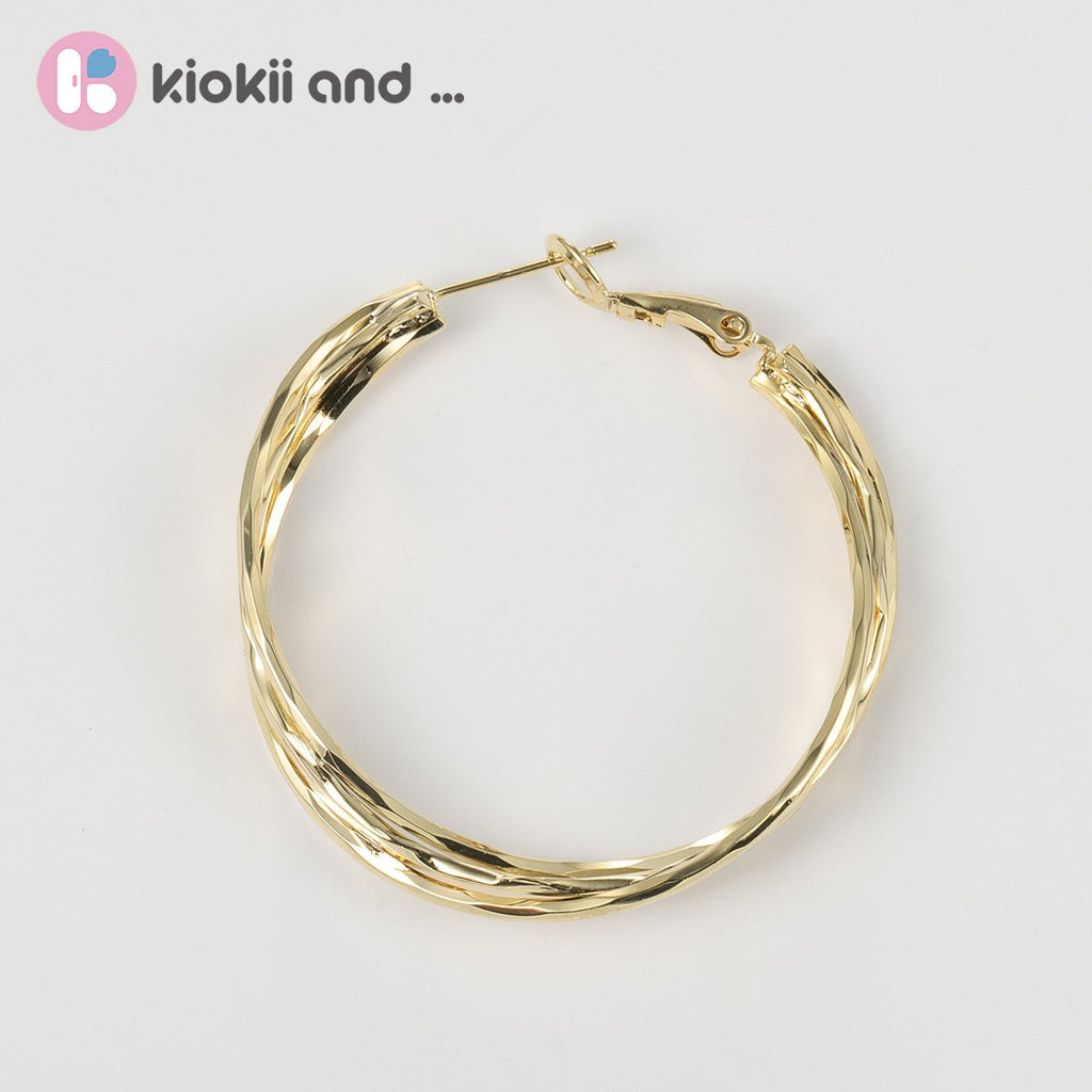 Arch14 Effortless Charm Sculpted 18K Gold-Plated Hoop Earrings