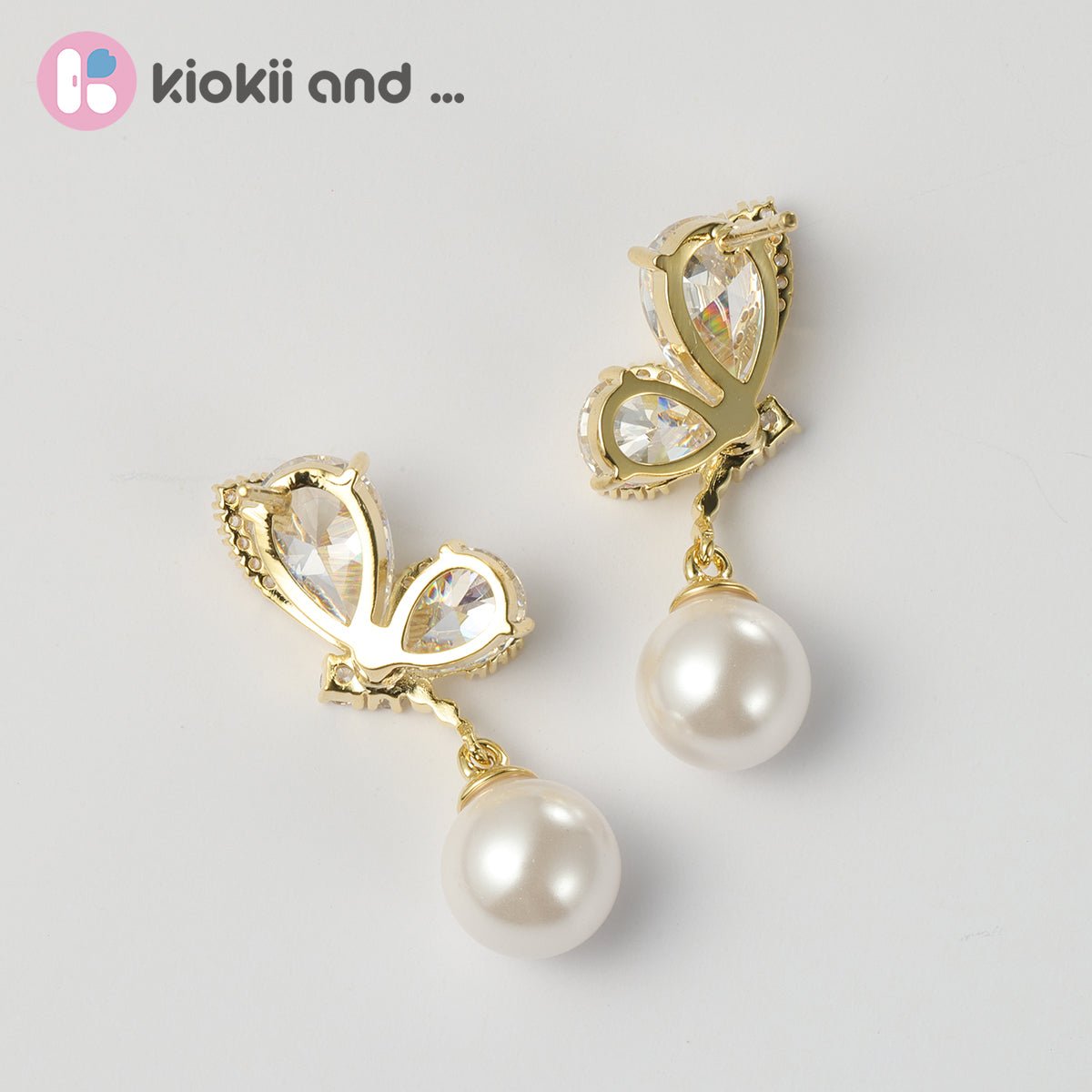 Arch14 Enchanted Wings & Pearl 18K Gold-Plated Drop Earrings