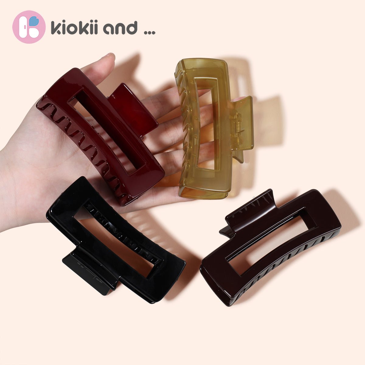 Arch14 Everyday Rectangle Acrylic Claw Clip 1pc