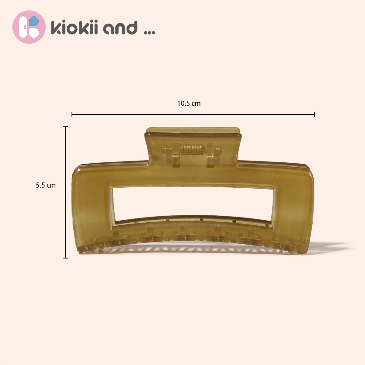 Arch14 Everyday Rectangle Acrylic Claw Clip 1pc