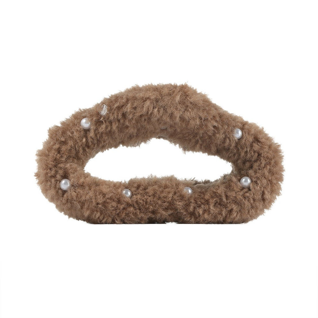 Arch14 Fluffy Oval Claw Clips 1pc