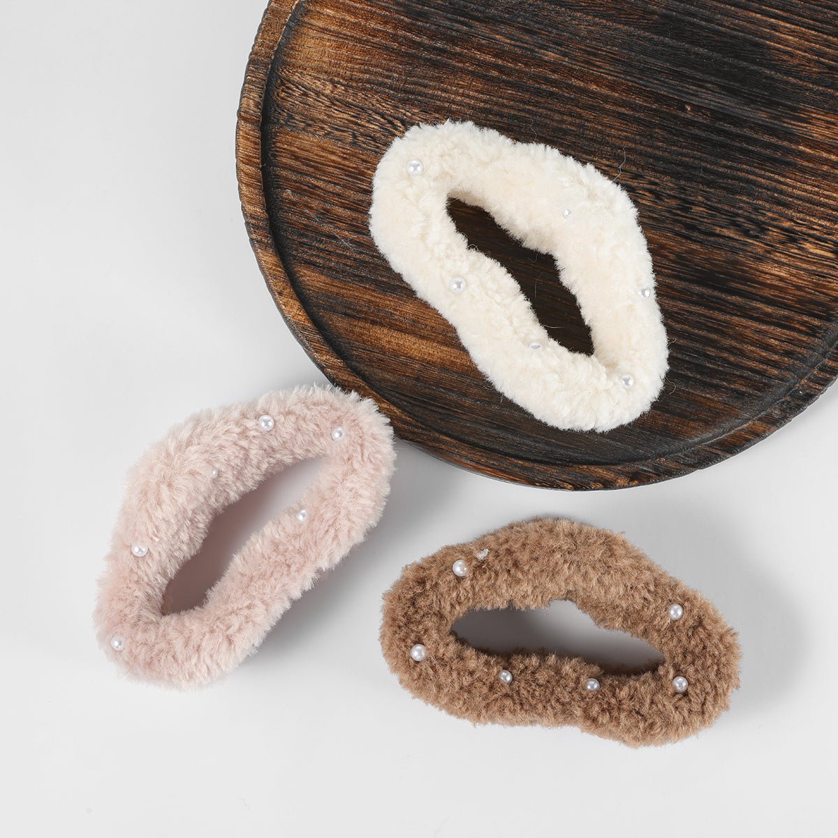 Arch14 Fluffy Oval Claw Clips 1pc