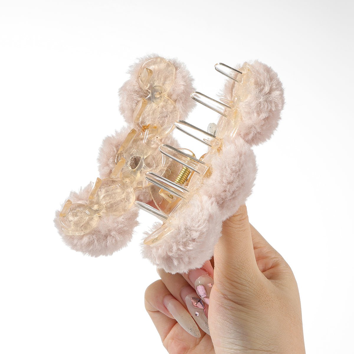 Arch14 Fluffy Pom-Pom Claw Clips 1pc