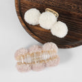 Arch14 Fluffy Pom-Pom Claw Clips 1pc