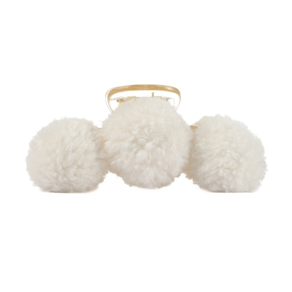 Arch14 Fluffy Pom-Pom Claw Clips 1pc