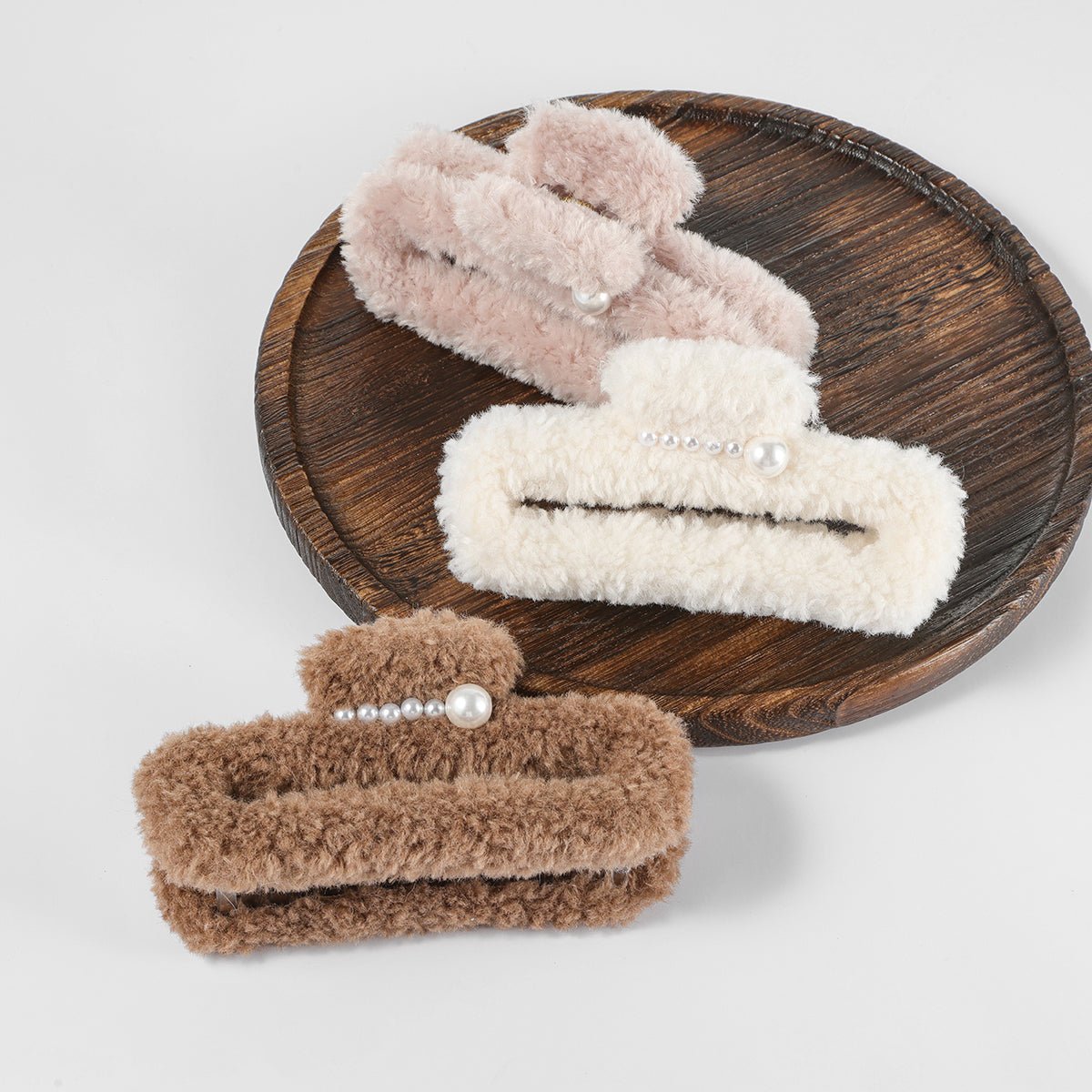 Arch14 Fuzzy Rectangle Claw Clips 1pc