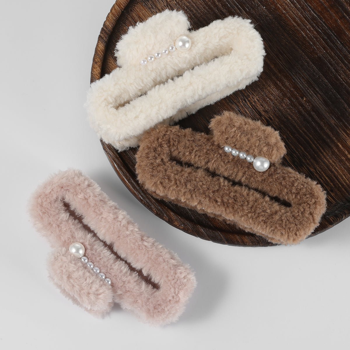 Arch14 Fuzzy Rectangle Claw Clips 1pc