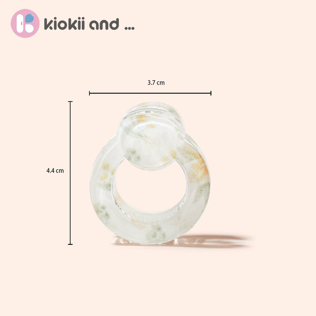 Arch14 Pastel Blossoms Mini Round Claw Clip 1pc