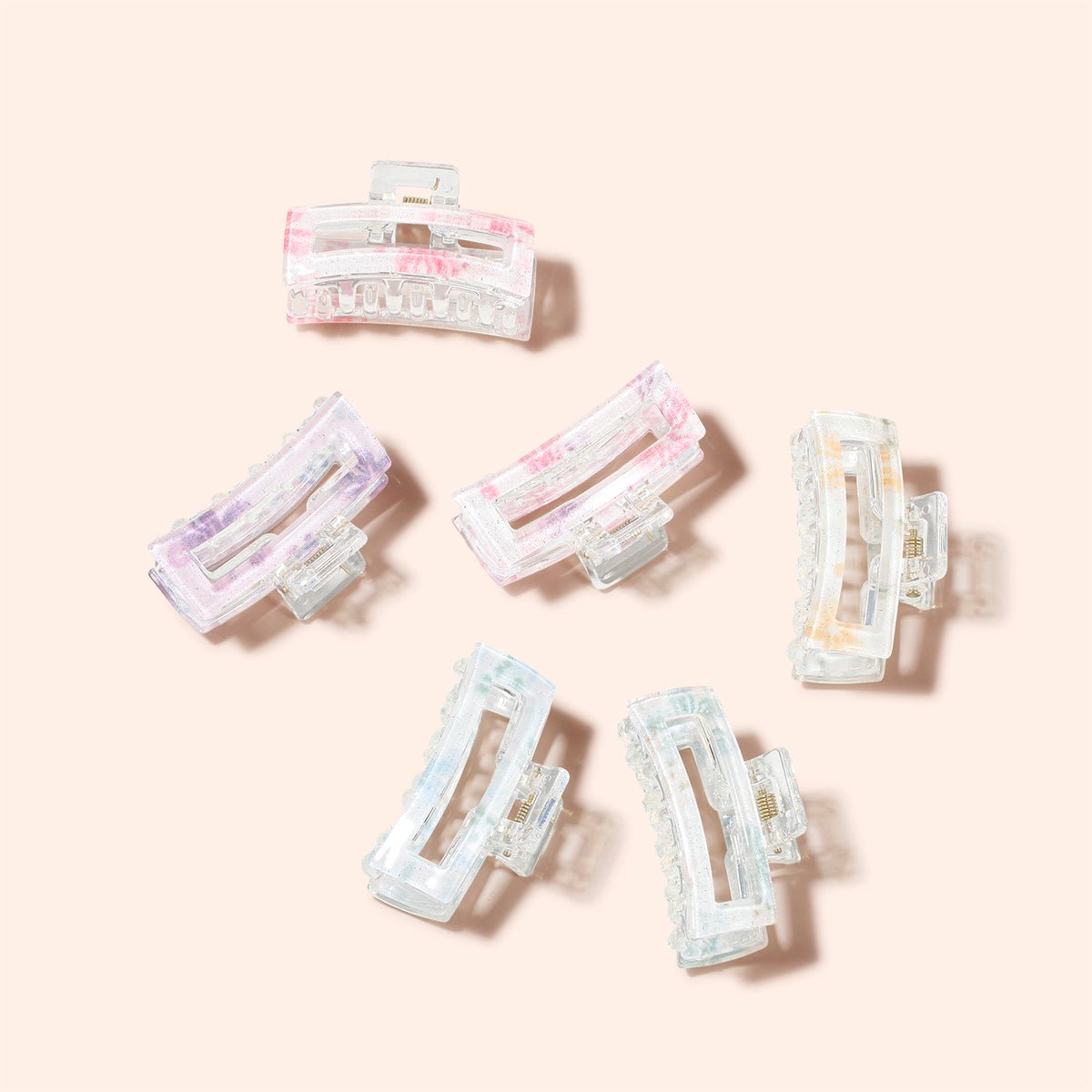 Arch14 Pastel Blossoms Small Claw Clip 1pc