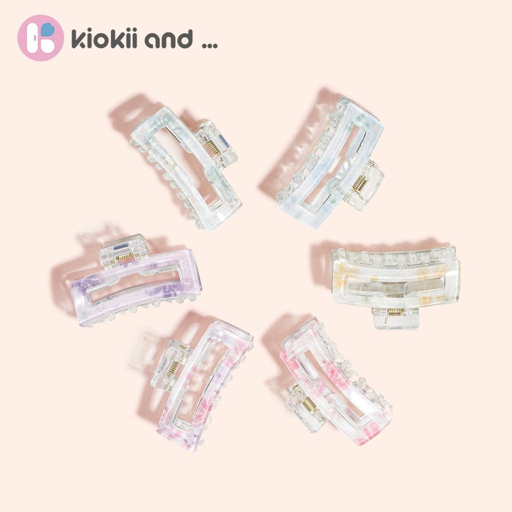 Arch14 Pastel Blossoms Small Claw Clip 1pc