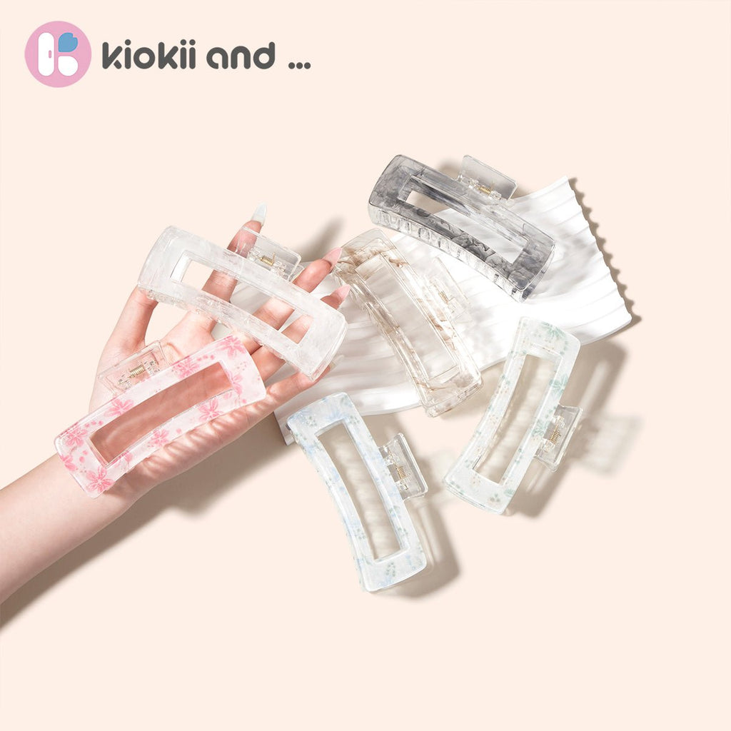 Arch14 Petal Pop Clear Claw Clip 1pc