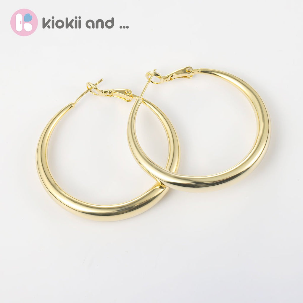 Arch14 Signature Shine Classic 18K Gold Hoop Earrings