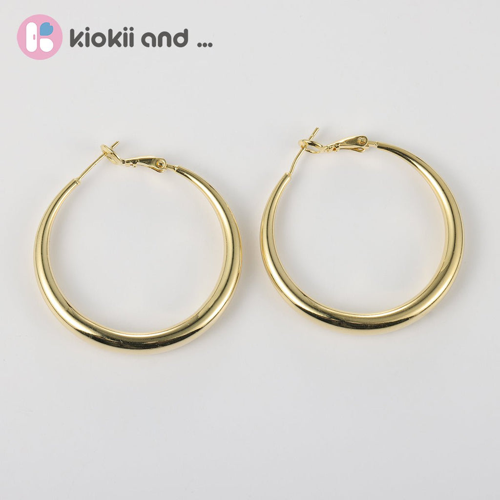 Arch14 Signature Shine Classic 18K Gold Hoop Earrings