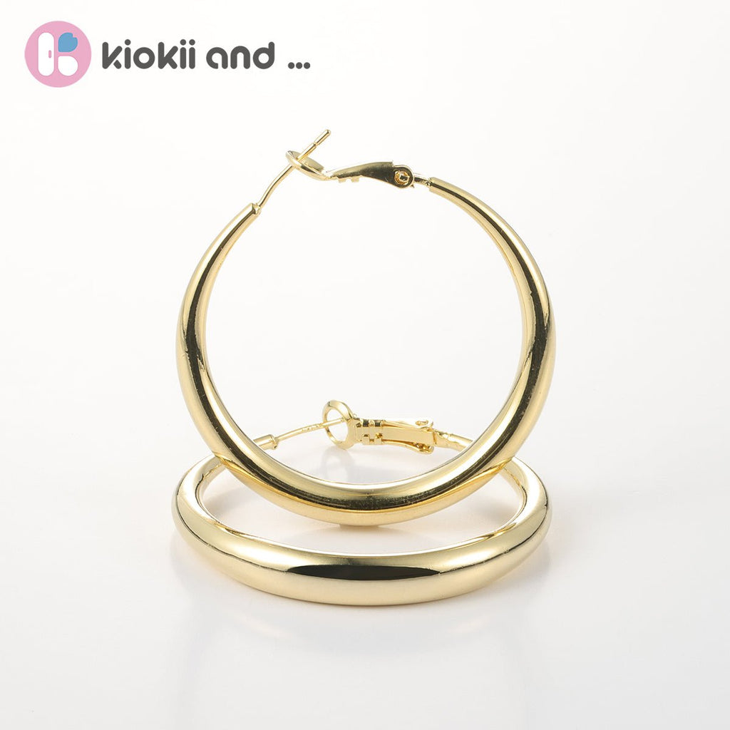Arch14 Signature Shine Classic 18K Gold Hoop Earrings