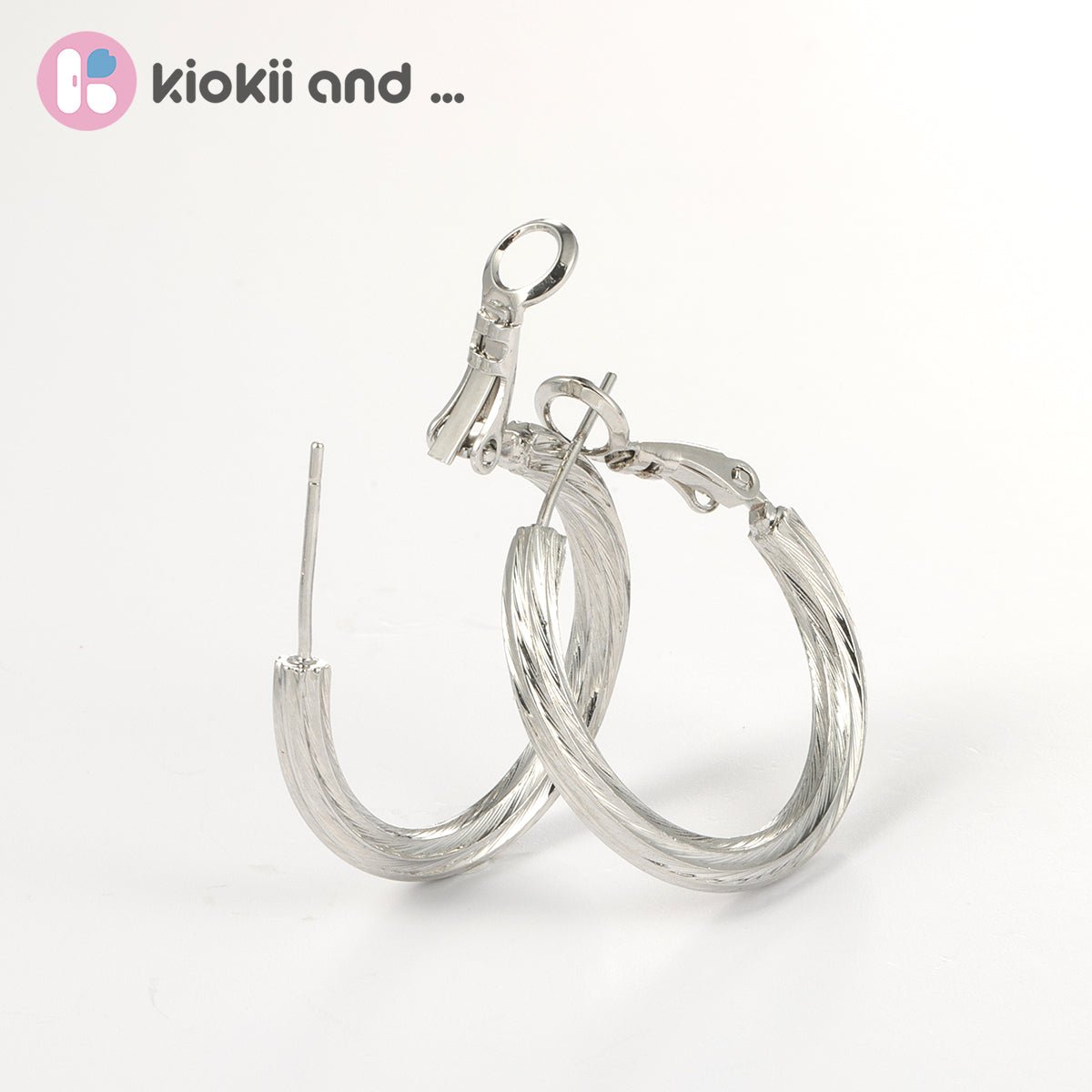 Arch14 Vintage Style Woven 18K Gold-Plated Hoop Earring
