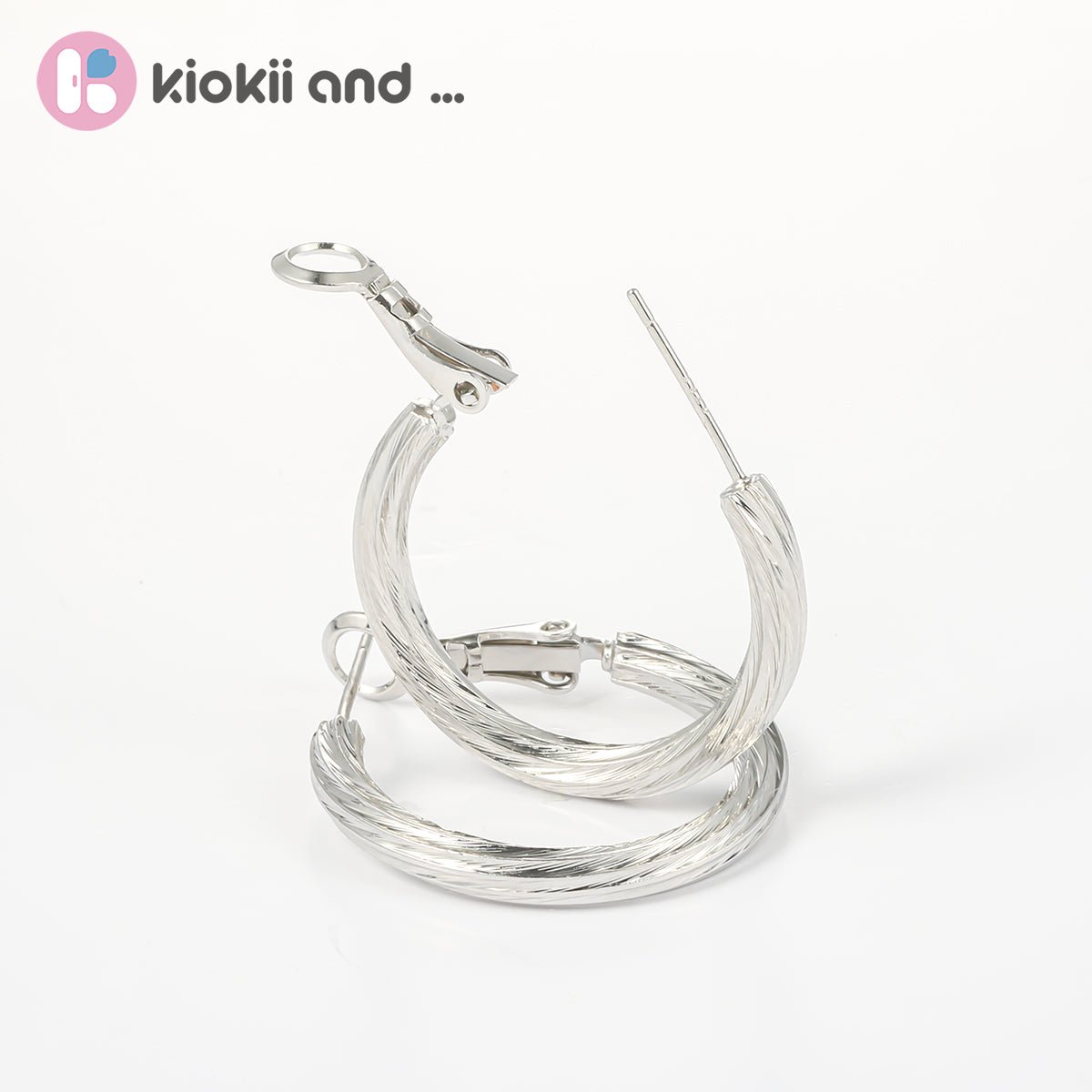 Arch14 Vintage Style Woven 18K Gold-Plated Hoop Earring