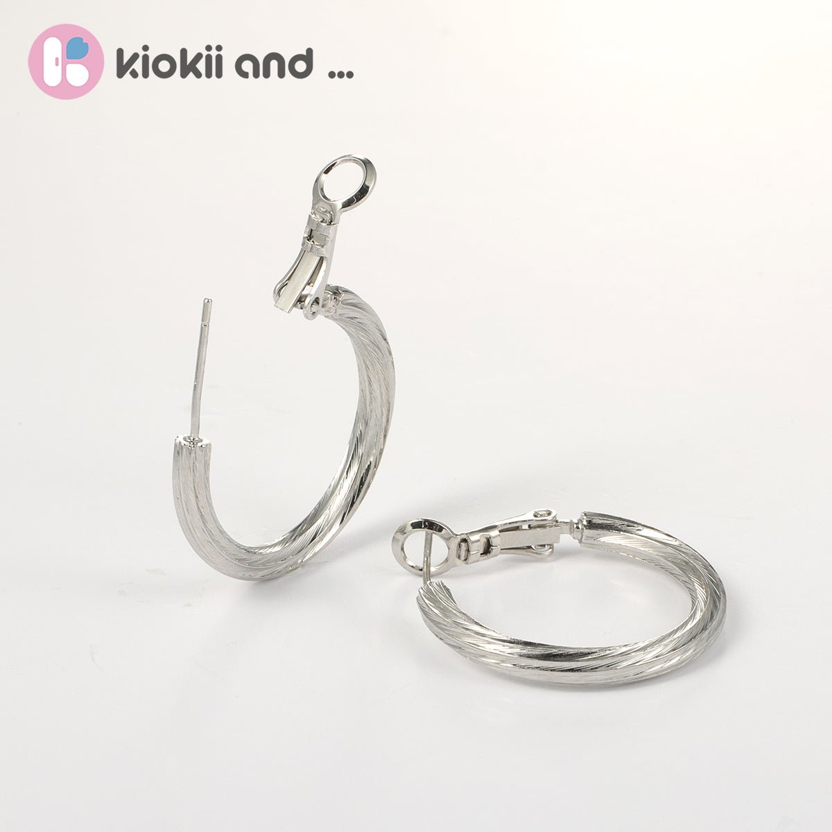 Arch14 Vintage Style Woven 18K Gold-Plated Hoop Earring