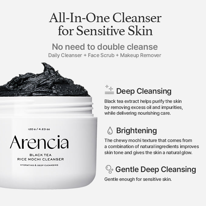 Arencia Black Tea & Yuzu Cleanser 120g