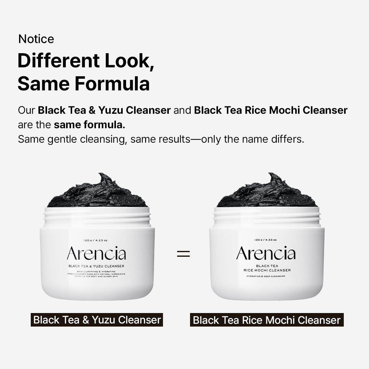 Arencia Black Tea & Yuzu Cleanser 120g