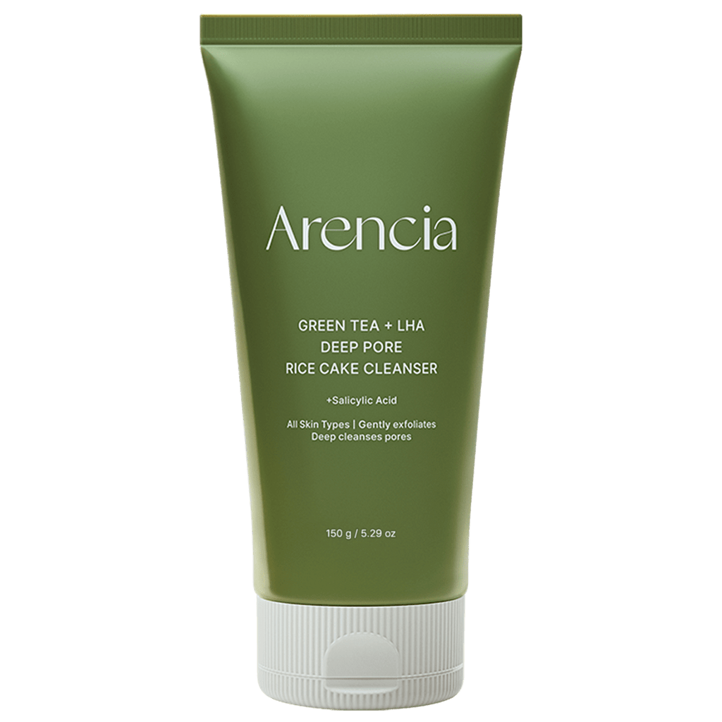 Arencia Green Tea + LHA Deep Pore Rice Cake Cleanser 150ml