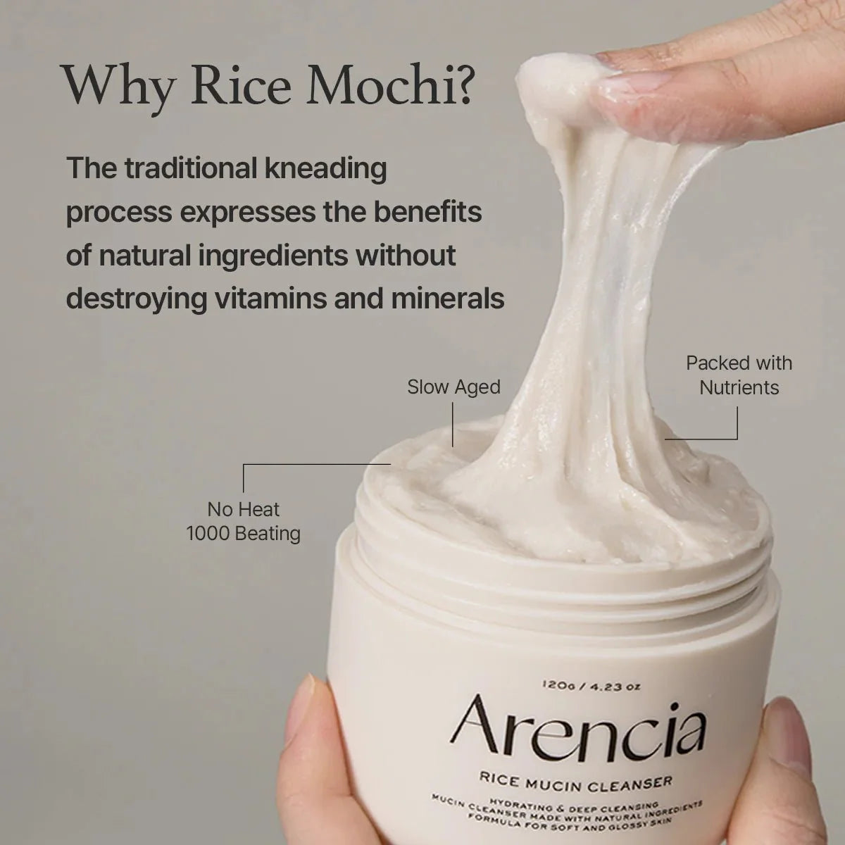 Arencia Rice Mucin Cleanser 120g