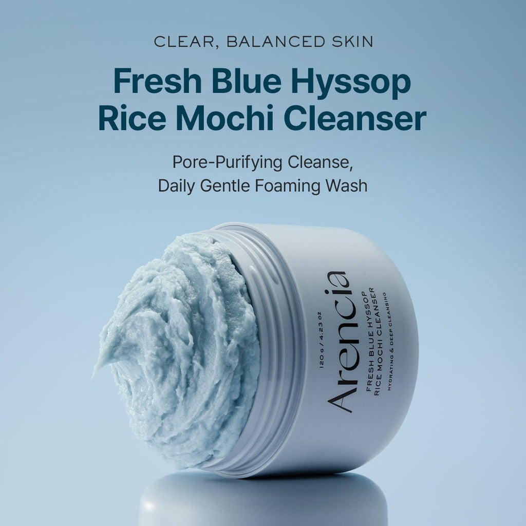 Arencia Royal Blue Hyssop Rice Mochi Cleanser 120g