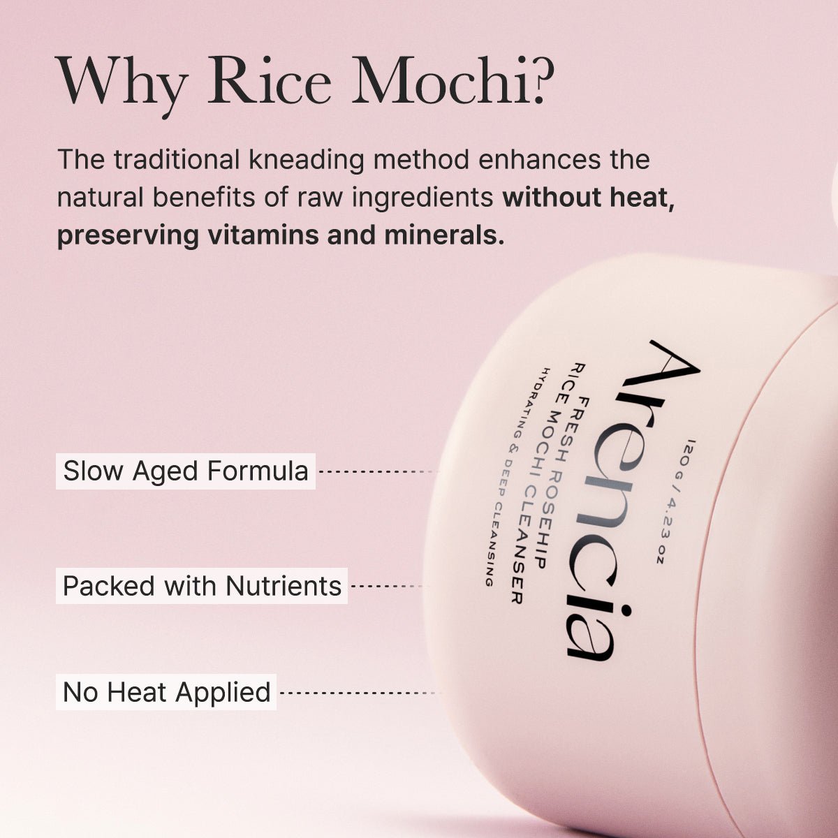 Arencia Royal Rosehip Rice Mochi Cleanser 120g