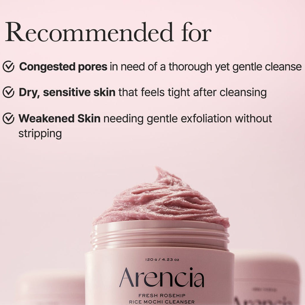 Arencia Royal Rosehip Rice Mochi Cleanser 120g