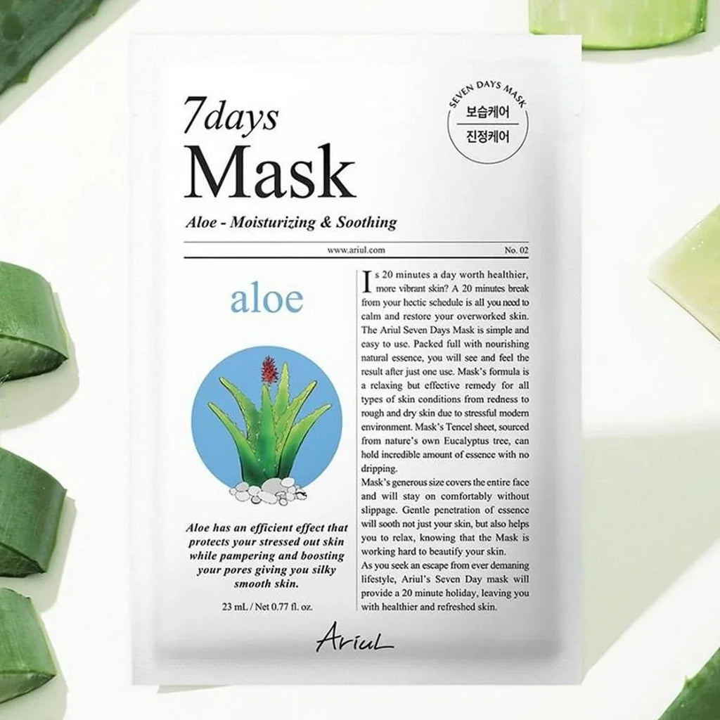 ARIUL 7 days Mask Aloe H 1pc