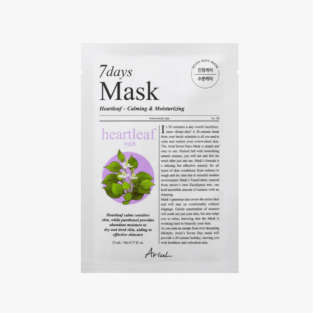 ARIUL 7 days Mask Heartleaf P 1pc
