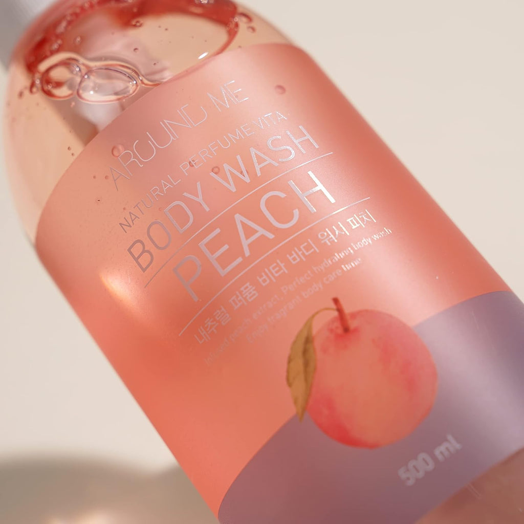 AROUND ME Perfume Vita Body Wash Peach 500ml